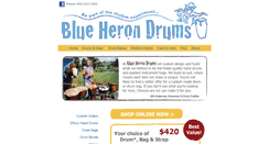 Desktop Screenshot of blueherondrums.com