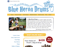 Tablet Screenshot of blueherondrums.com